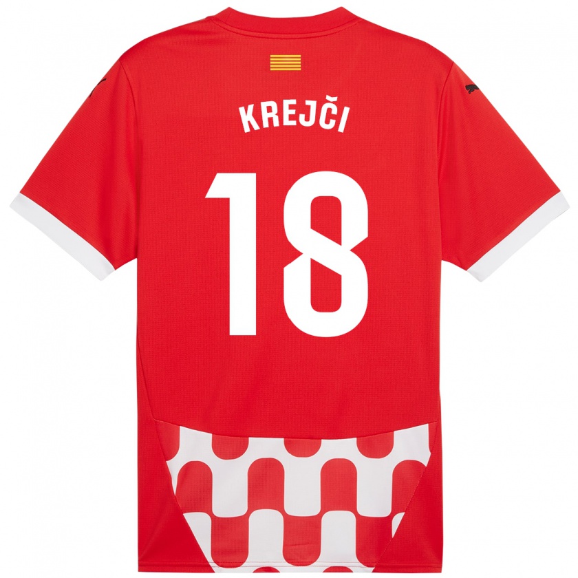 Kandiny Kinder Ladislav Krejci #18 Rot Weiß Heimtrikot Trikot 2024/25 T-Shirt