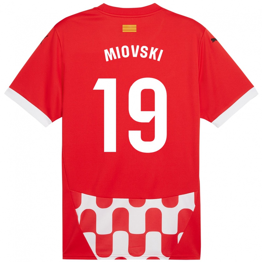 Kandiny Kinder Bojan Miovski #19 Rot Weiß Heimtrikot Trikot 2024/25 T-Shirt