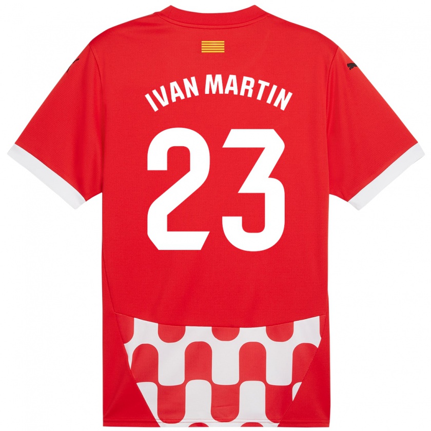 Kandiny Kinder Iván Martín #23 Rot Weiß Heimtrikot Trikot 2024/25 T-Shirt