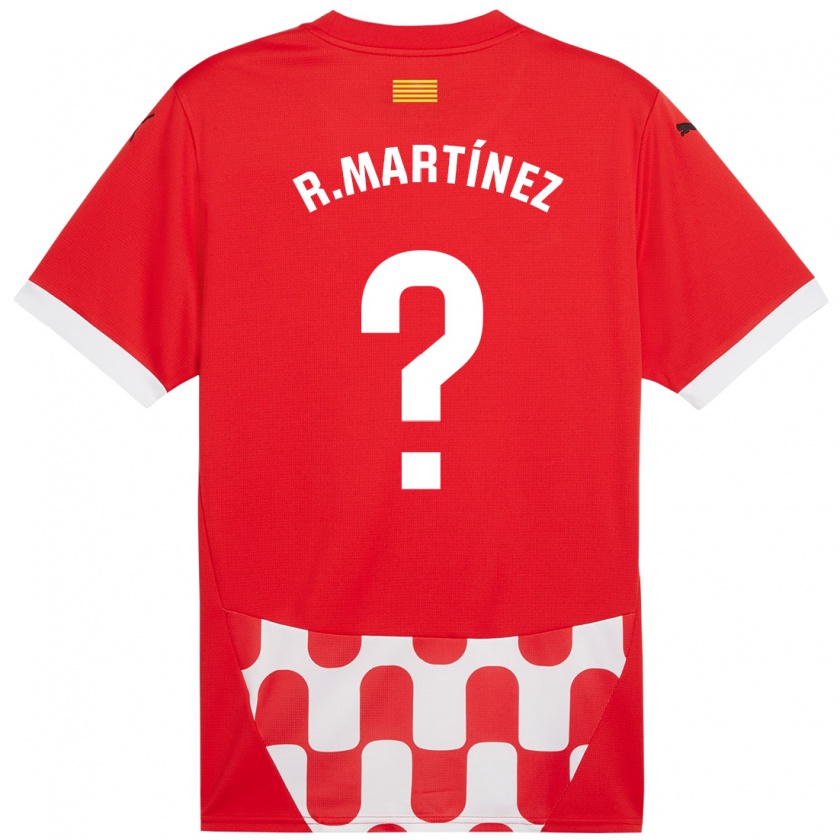 Kandiny Kinder Raúl Martínez #0 Rot Weiß Heimtrikot Trikot 2024/25 T-Shirt