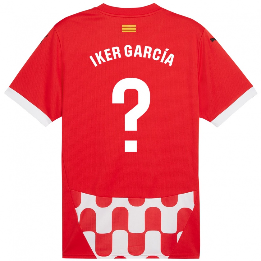 Kandiny Kinder Iker García #0 Rot Weiß Heimtrikot Trikot 2024/25 T-Shirt