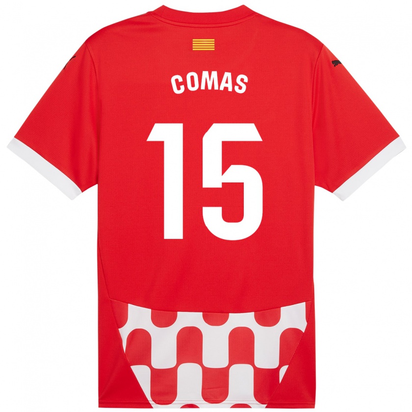 Kandiny Kinder Oriol Comas #15 Rot Weiß Heimtrikot Trikot 2024/25 T-Shirt