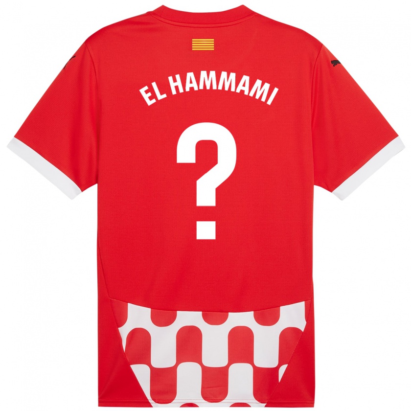 Kandiny Kinder Ayoub El Hammami #0 Rot Weiß Heimtrikot Trikot 2024/25 T-Shirt