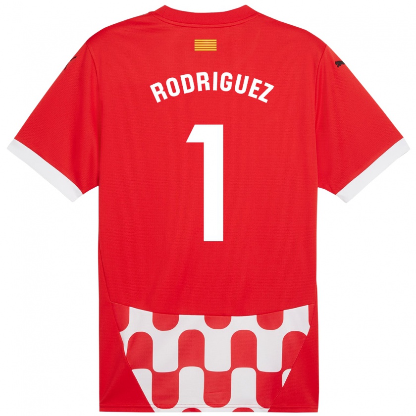 Kandiny Kinder Maria Rodríguez #1 Rot Weiß Heimtrikot Trikot 2024/25 T-Shirt