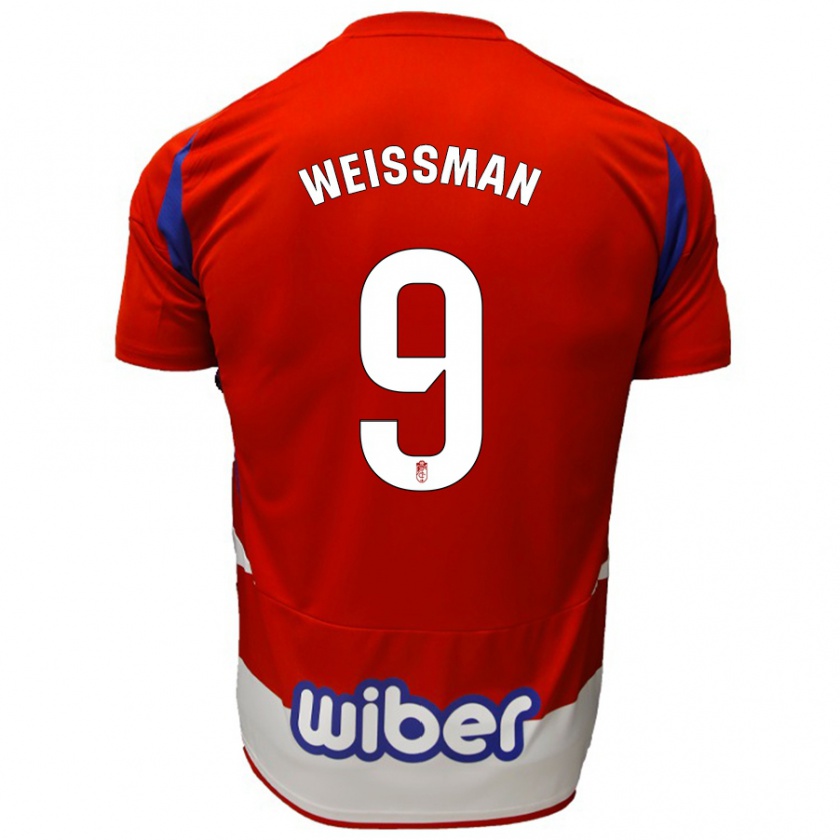 Kandiny Kinder Shon Weissman #9 Rot Weiß Blau Heimtrikot Trikot 2024/25 T-Shirt