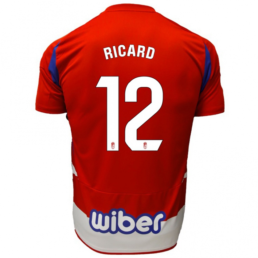 Kandiny Kinder Ricard Sánchez #12 Rot Weiß Blau Heimtrikot Trikot 2024/25 T-Shirt