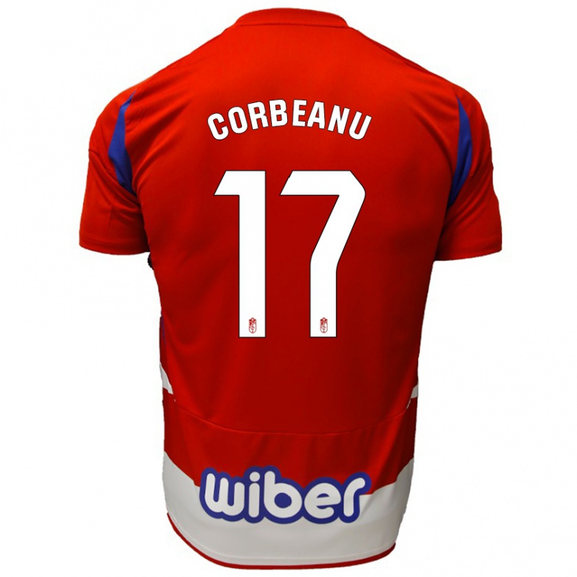 Kandiny Kinder Theo Corbeanu #17 Rot Weiß Blau Heimtrikot Trikot 2024/25 T-Shirt