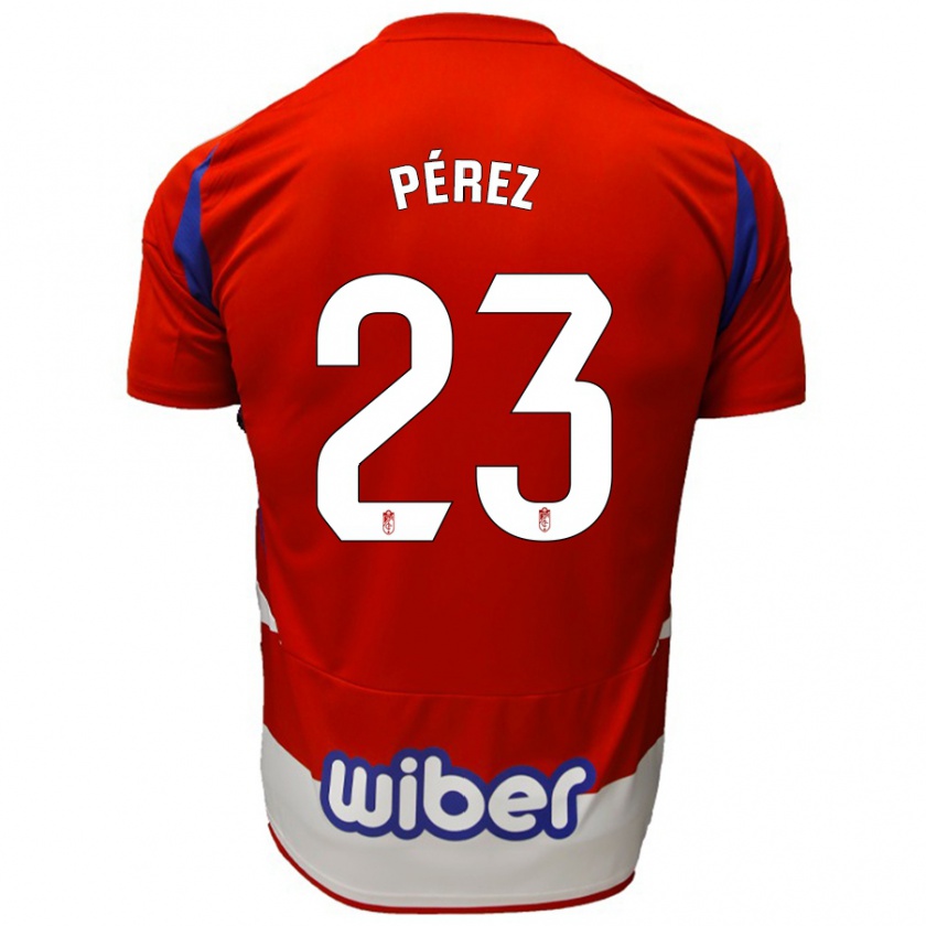 Kandiny Kinder Lucas Pérez #23 Rot Weiß Blau Heimtrikot Trikot 2024/25 T-Shirt