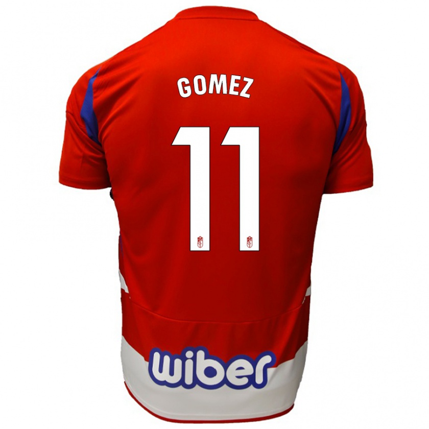 Kandiny Kinder Andrea Gómez #11 Rot Weiß Blau Heimtrikot Trikot 2024/25 T-Shirt