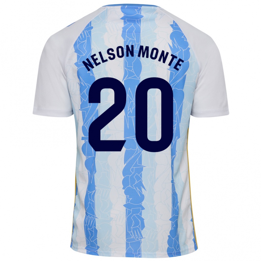 Kandiny Kinder Nélson Monte #20 Weiß Blau Heimtrikot Trikot 2024/25 T-Shirt