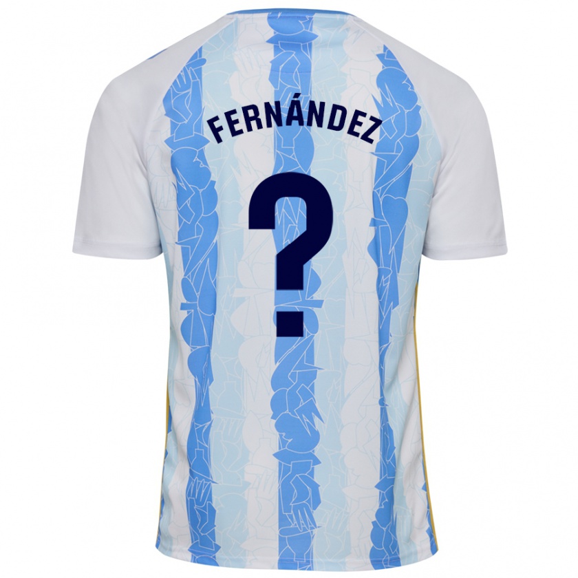 Kandiny Kinder José Fernández #0 Weiß Blau Heimtrikot Trikot 2024/25 T-Shirt