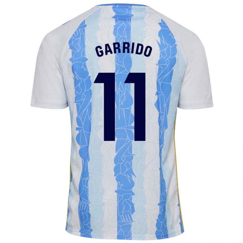 Kandiny Kinder Rafa Garrido #11 Weiß Blau Heimtrikot Trikot 2024/25 T-Shirt