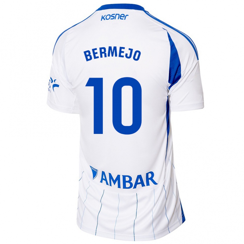 Kandiny Kinder Sergio Bermejo #10 Rot Weiß Heimtrikot Trikot 2024/25 T-Shirt