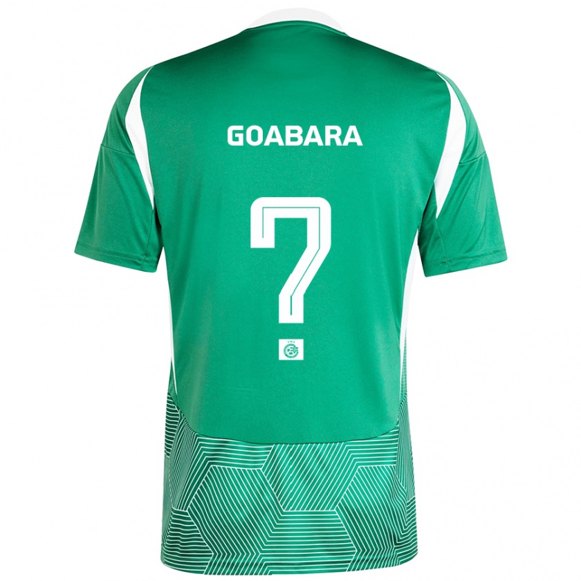 Kandiny Kinder Ibrahim Goabara #0 Grün Weiß Heimtrikot Trikot 2024/25 T-Shirt