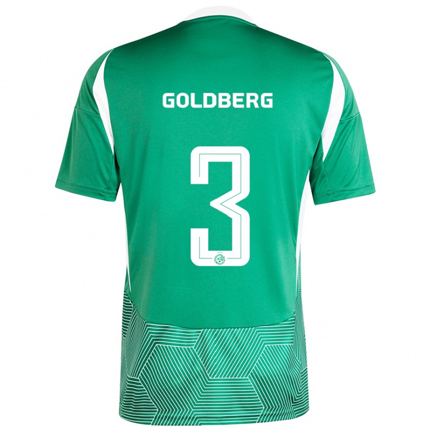 Kandiny Kinder Shon Goldberg #3 Grün Weiß Heimtrikot Trikot 2024/25 T-Shirt