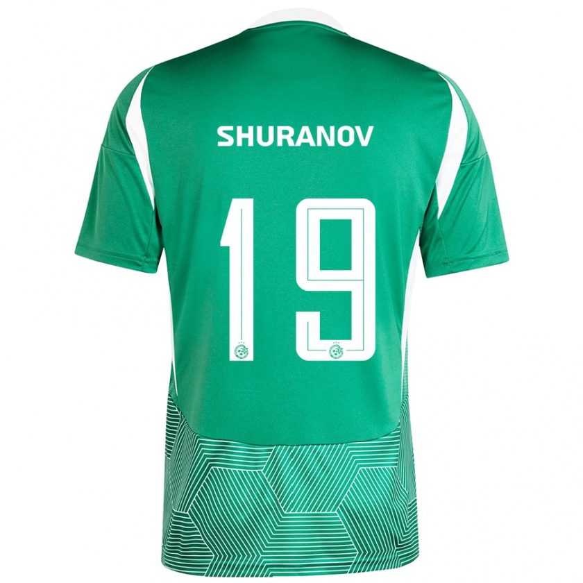 Kandiny Kinder Erik Shuranov #19 Grün Weiß Heimtrikot Trikot 2024/25 T-Shirt