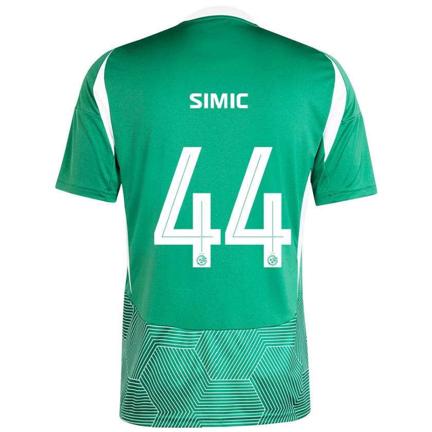 Kandiny Kinder Lorenco Simic #44 Grün Weiß Heimtrikot Trikot 2024/25 T-Shirt