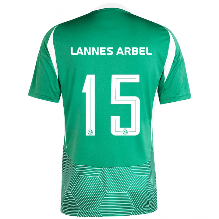 Kandiny Kinder Tomer Lannes Arbel #15 Grün Weiß Heimtrikot Trikot 2024/25 T-Shirt