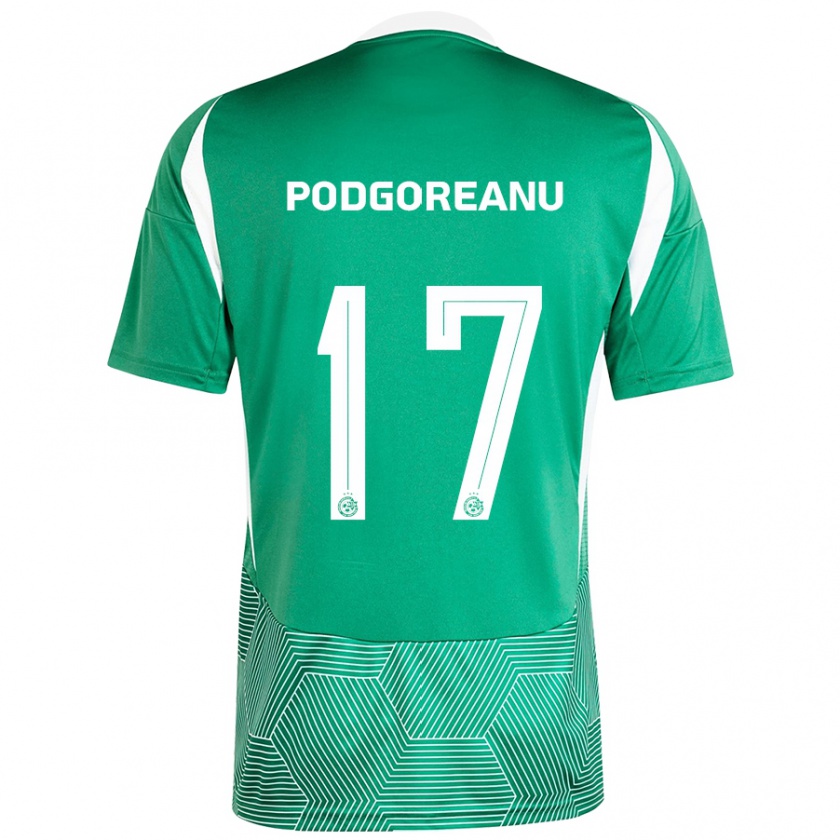 Kandiny Kinder Suf Podgoreanu #17 Grün Weiß Heimtrikot Trikot 2024/25 T-Shirt