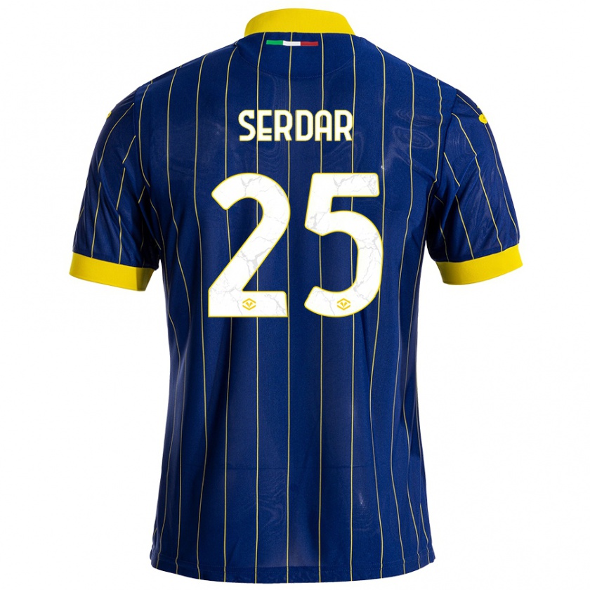 Kandiny Kinder Suat Serdar #25 Blau Gelb Heimtrikot Trikot 2024/25 T-Shirt