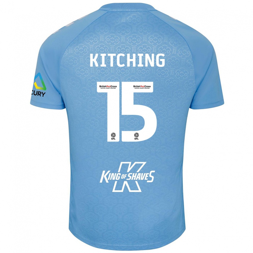 Kandiny Kinder Liam Kitching #15 Blau Weiß Heimtrikot Trikot 2024/25 T-Shirt