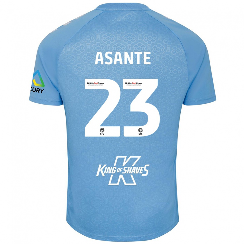 Kandiny Kinder Brandon Thomas-Asante #23 Blau Weiß Heimtrikot Trikot 2024/25 T-Shirt