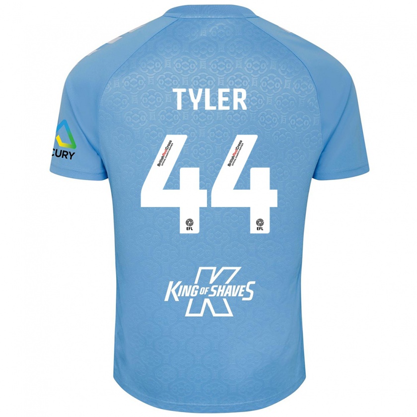 Kandiny Kinder Cian Tyler #44 Blau Weiß Heimtrikot Trikot 2024/25 T-Shirt