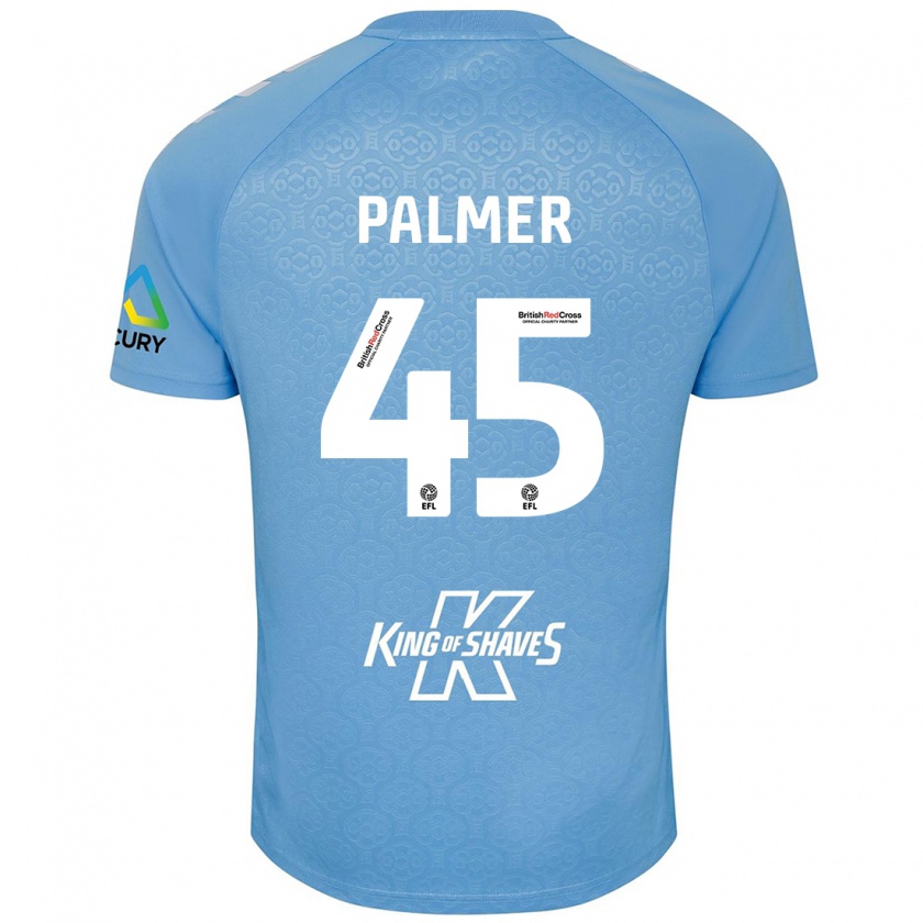 Kandiny Kinder Kasey Palmer #45 Blau Weiß Heimtrikot Trikot 2024/25 T-Shirt