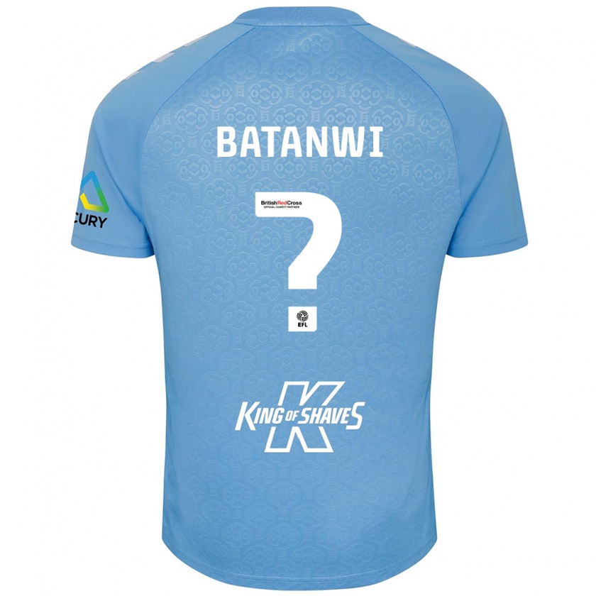 Kandiny Kinder Tristen Batanwi #0 Blau Weiß Heimtrikot Trikot 2024/25 T-Shirt