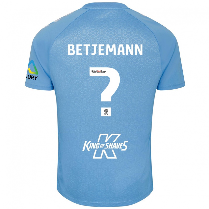 Kandiny Kinder Elliot Betjemann #0 Blau Weiß Heimtrikot Trikot 2024/25 T-Shirt