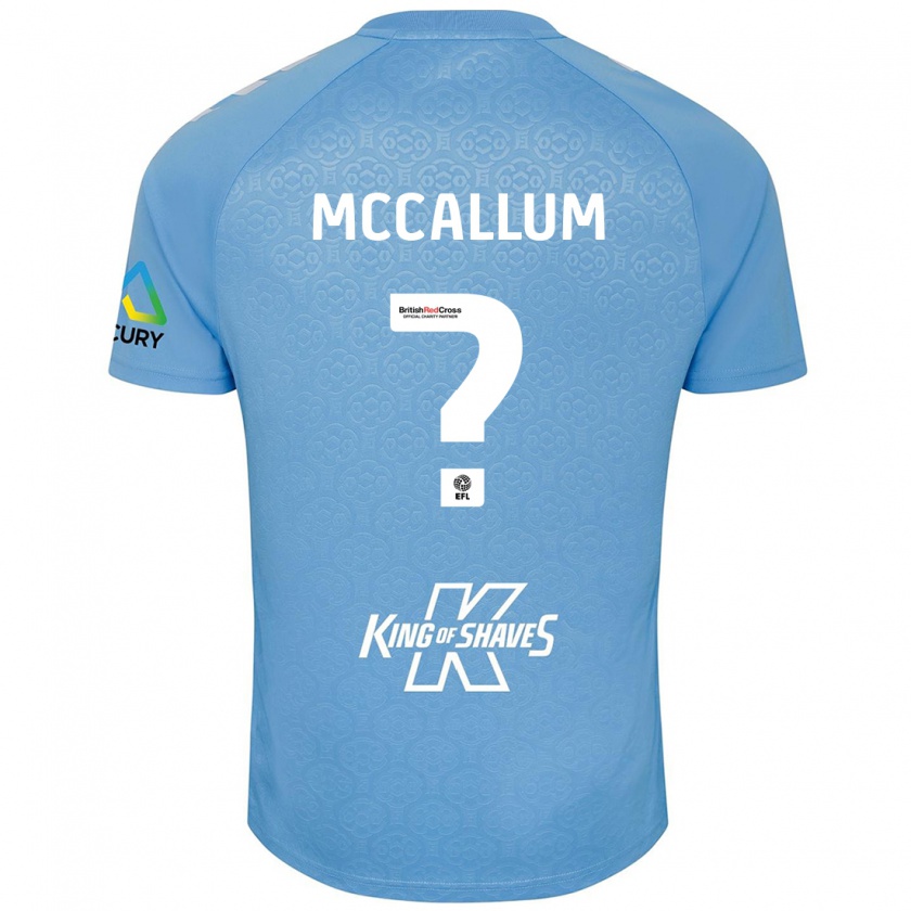 Kandiny Kinder Joseph Mccallum #0 Blau Weiß Heimtrikot Trikot 2024/25 T-Shirt