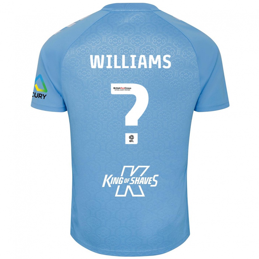 Kandiny Kinder Thomas Williams #0 Blau Weiß Heimtrikot Trikot 2024/25 T-Shirt