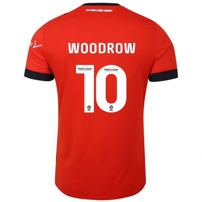 Kandiny Kinder Cauley Woodrow #10 Orange Schwarz Heimtrikot Trikot 2024/25 T-Shirt