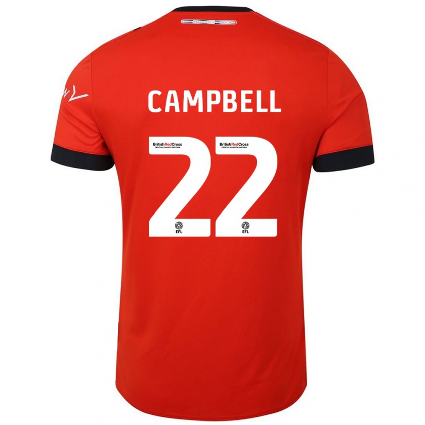 Kandiny Kinder Allan Campbell #22 Orange Schwarz Heimtrikot Trikot 2024/25 T-Shirt