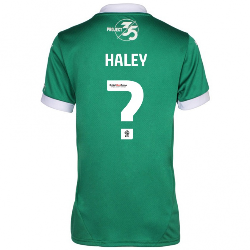 Kandiny Kinder Toby Haley #0 Grün Weiß Heimtrikot Trikot 2024/25 T-Shirt