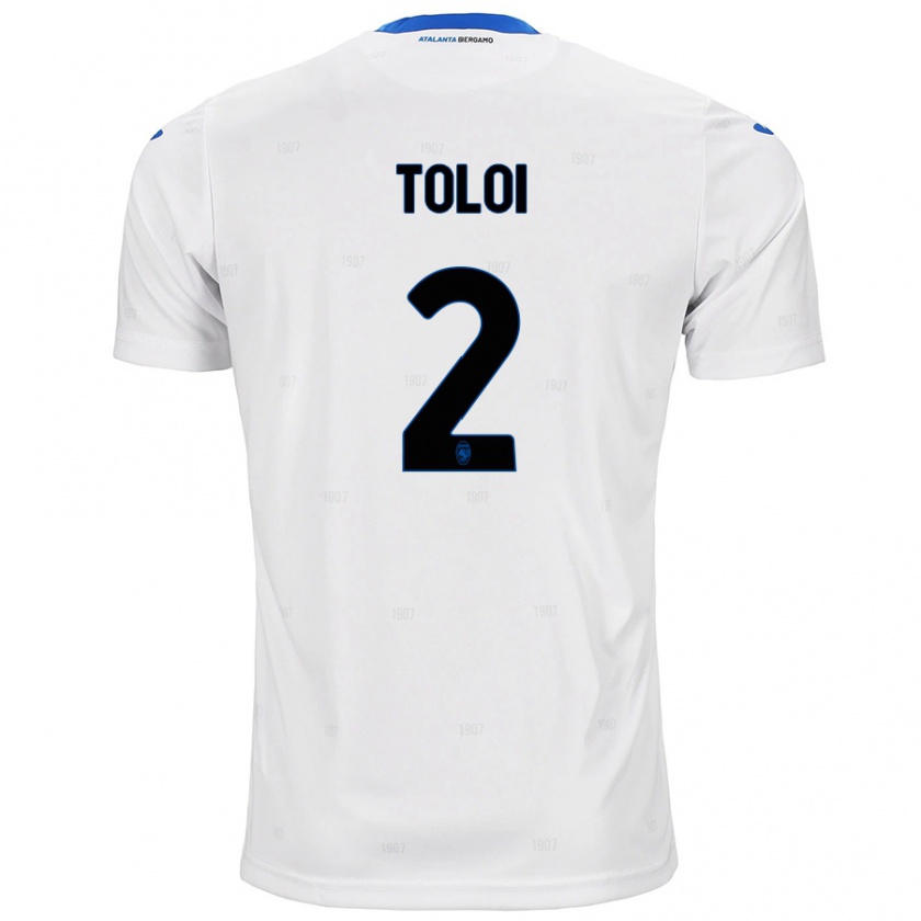 Kandiny Kinder Rafael Tolói #2 Weiß Auswärtstrikot Trikot 2024/25 T-Shirt