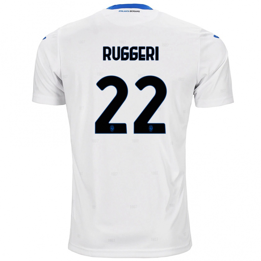 Kandiny Kinder Matteo Ruggeri #22 Weiß Auswärtstrikot Trikot 2024/25 T-Shirt