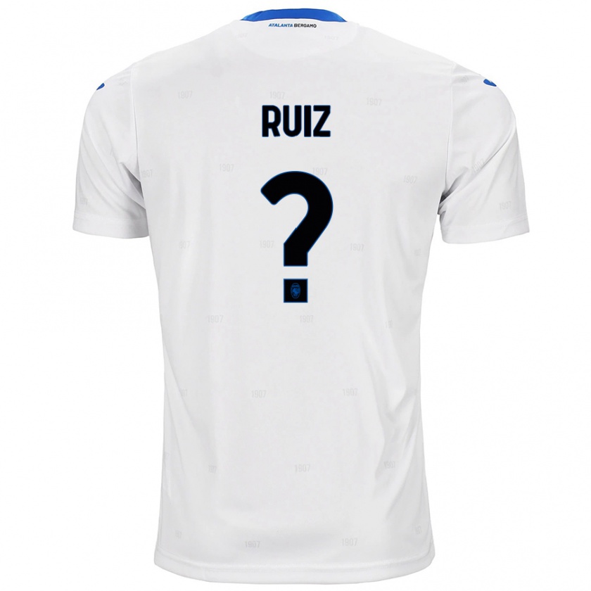 Kandiny Kinder Gerard Ruiz #0 Weiß Auswärtstrikot Trikot 2024/25 T-Shirt