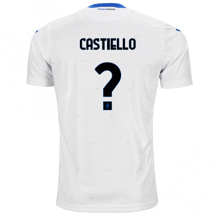 Kandiny Kinder Alex Castiello #0 Weiß Auswärtstrikot Trikot 2024/25 T-Shirt