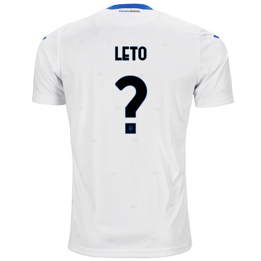 Kandiny Kinder Manuel Leto #0 Weiß Auswärtstrikot Trikot 2024/25 T-Shirt