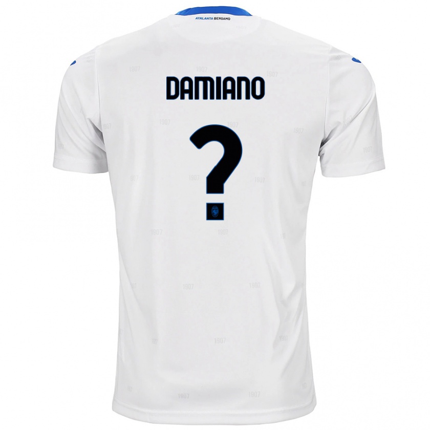 Kandiny Kinder Vincenzo Damiano #0 Weiß Auswärtstrikot Trikot 2024/25 T-Shirt