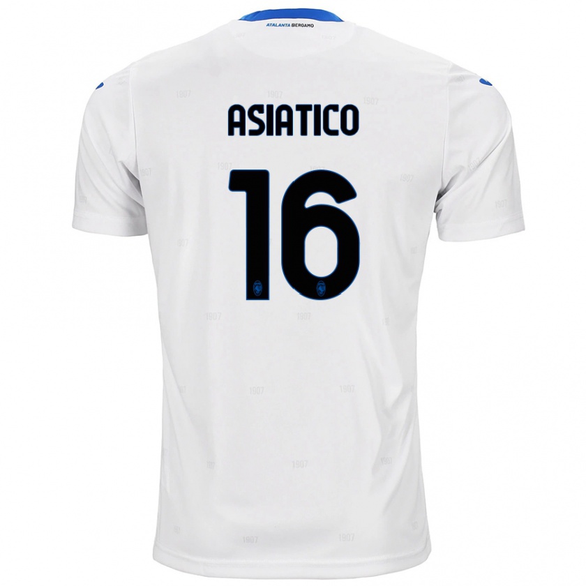 Kandiny Kinder Pietro Asiatico #16 Weiß Auswärtstrikot Trikot 2024/25 T-Shirt