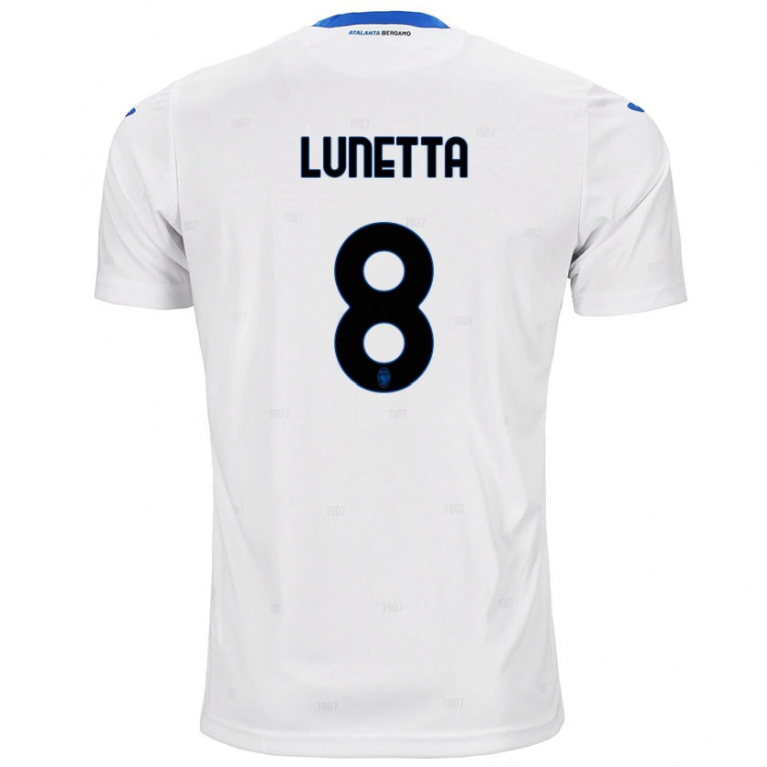 Kandiny Kinder Gabriel Lunetta #8 Weiß Auswärtstrikot Trikot 2024/25 T-Shirt