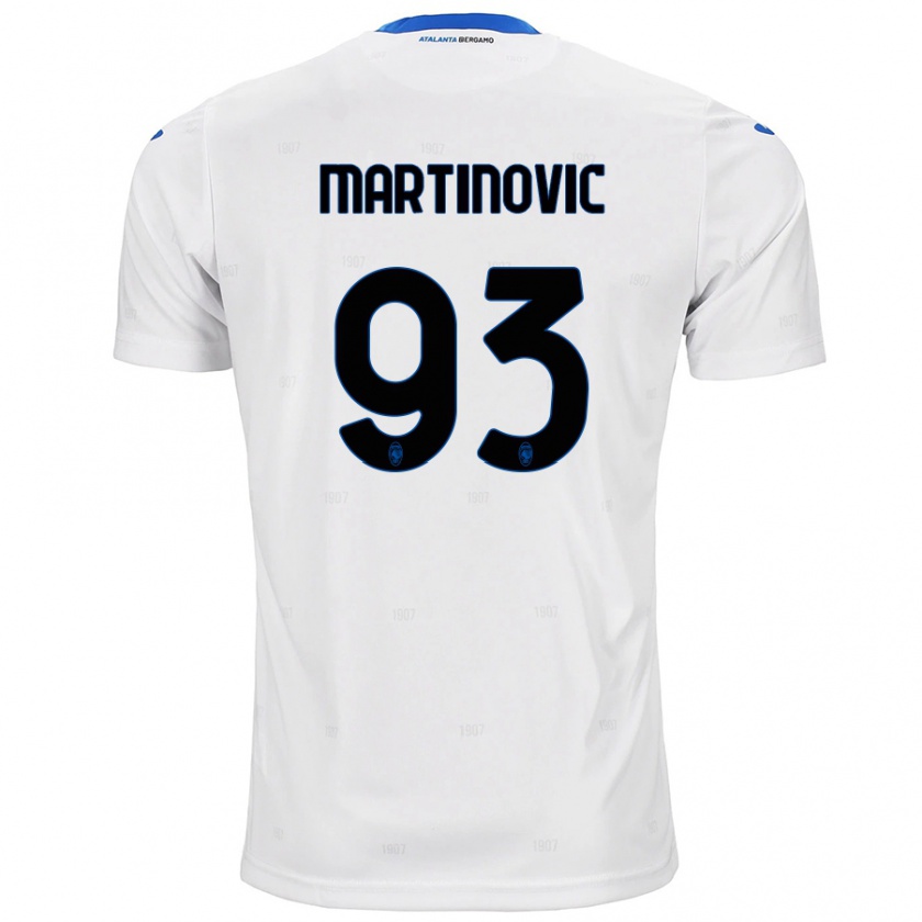 Kandiny Kinder Melania Martinovic #93 Weiß Auswärtstrikot Trikot 2024/25 T-Shirt