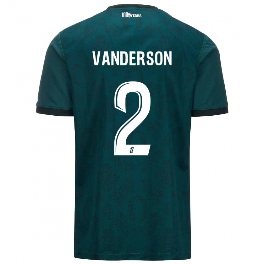 Kandiny Kinder Vanderson #2 Dunkelgrün Auswärtstrikot Trikot 2024/25 T-Shirt