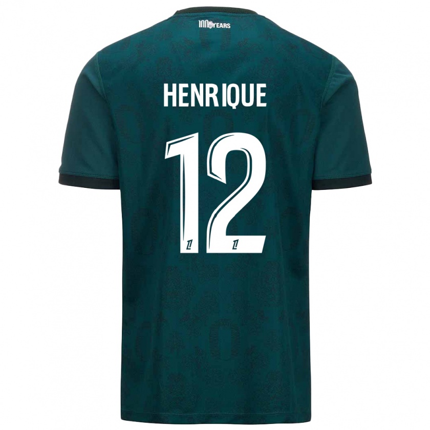 Kandiny Kinder Caio Henrique #12 Dunkelgrün Auswärtstrikot Trikot 2024/25 T-Shirt