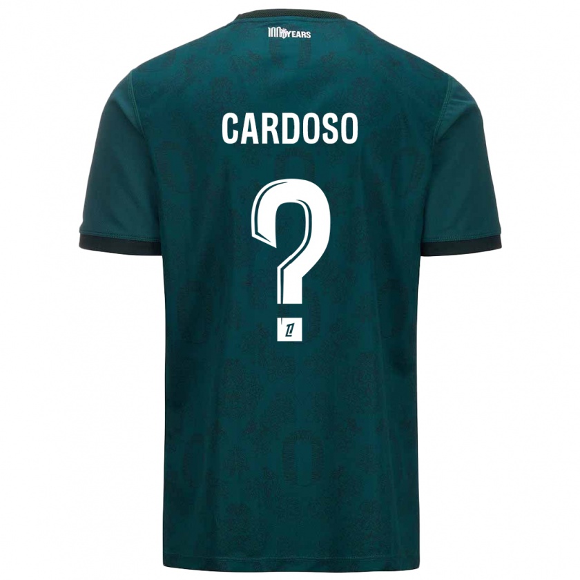 Kandiny Kinder Bruno Cardoso #0 Dunkelgrün Auswärtstrikot Trikot 2024/25 T-Shirt