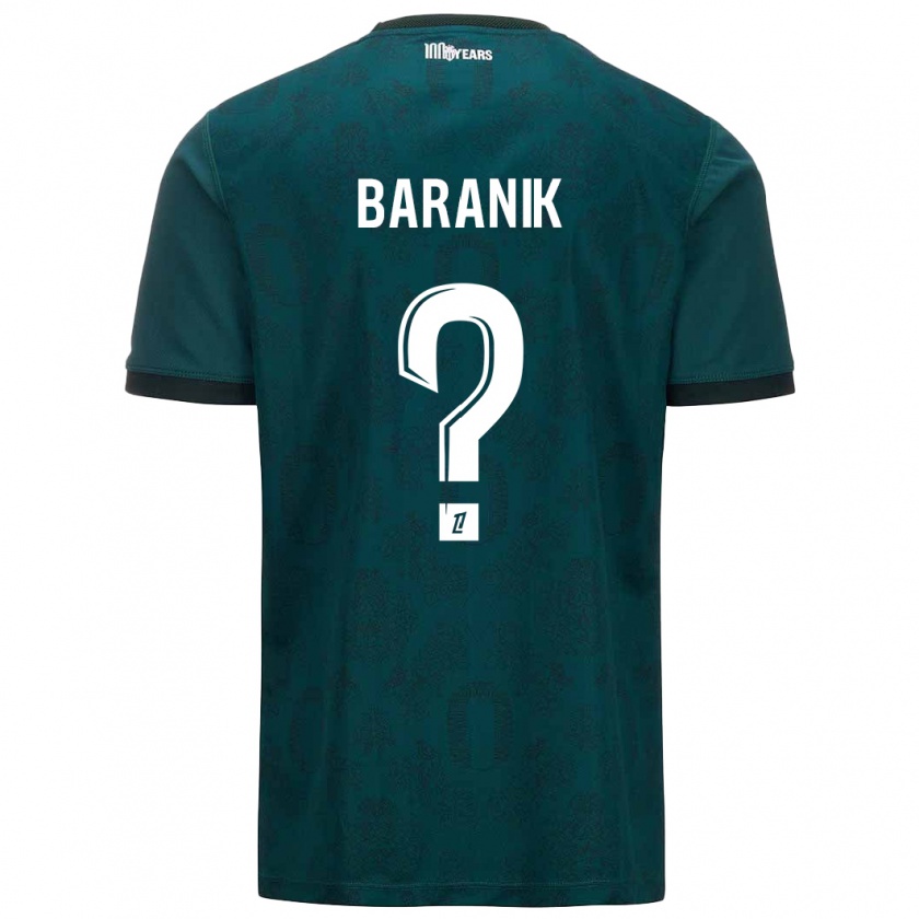 Kandiny Kinder Florian Baranik #0 Dunkelgrün Auswärtstrikot Trikot 2024/25 T-Shirt