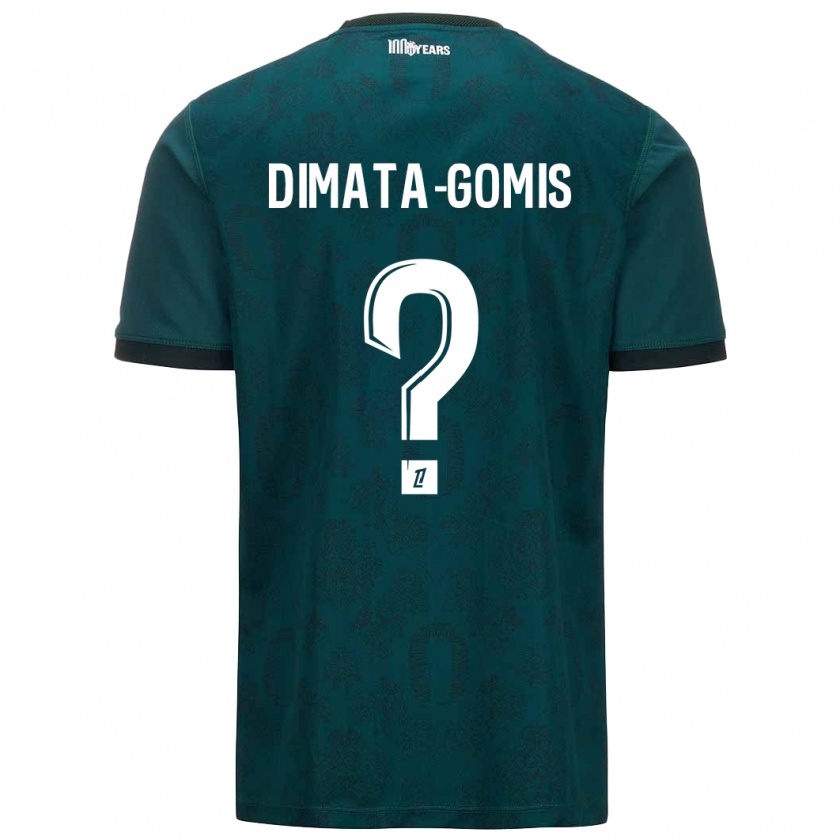 Kandiny Kinder Kamron Dimata-Gomis #0 Dunkelgrün Auswärtstrikot Trikot 2024/25 T-Shirt