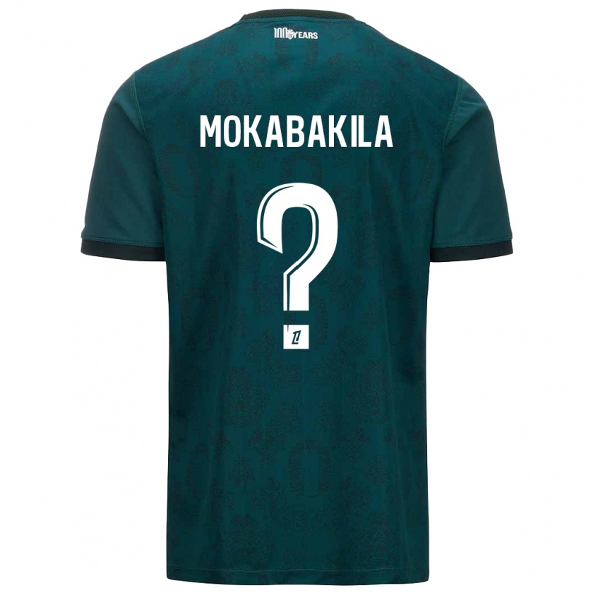 Kandiny Kinder Nick Mokabakila #0 Dunkelgrün Auswärtstrikot Trikot 2024/25 T-Shirt